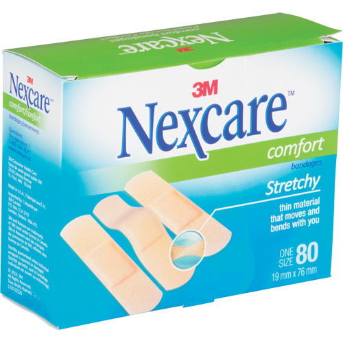 Bandages confortables Nexcare, Rectangulaire/carr&eacute;e, 3", Tissu, St&eacute;rile Advanced Consulting and Training Ltd.