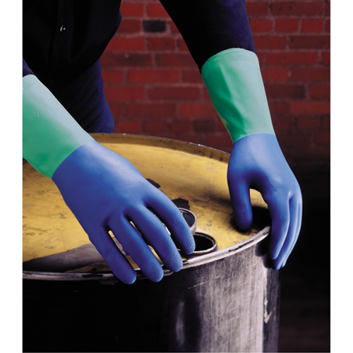 Protector Gloves, Size 6/Small/6.5, 13" L, Nitrile/Rubber Latex, Flock-Lined Inner Lining, 28-mil Advanced Consulting and Training Ltd.