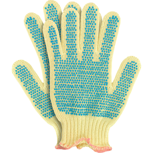Gants en tricot avec pois, Taille Petit/7, Calibre 7, Rev&ecirc;tement PVC, Enveloppe en Kevlar, ANSI/ISEA 105 niveau 2 Advanced Consulting and Training Ltd.
