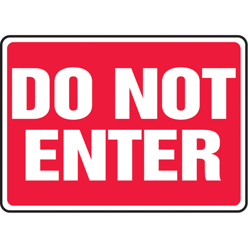 Enseigne  Do Not Enter , 7" x 10", Vinyle, Anglais Advanced Consulting and Training Ltd.