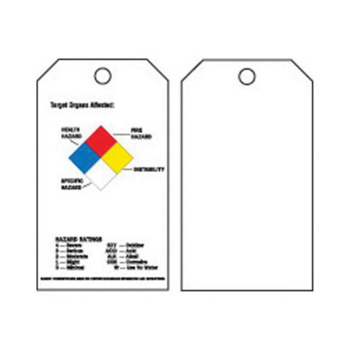 Right-To-Know Tags, Polyester, 3" W x 5-3/4" H, English Advanced Consulting and Training Ltd.