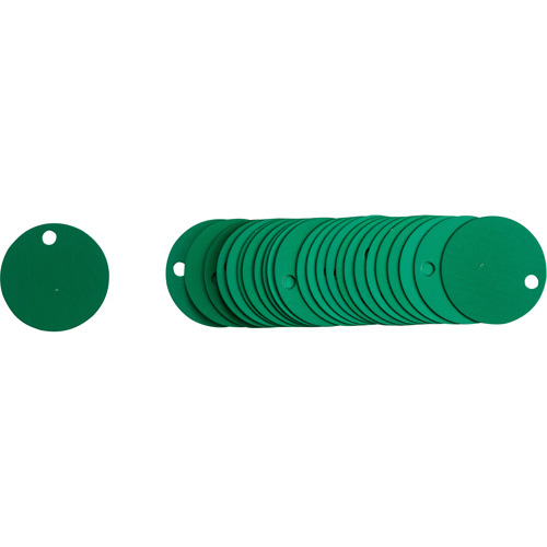 Blank Round Valve Tags, Aluminum, 2" dia Advanced Consulting and Training Ltd.