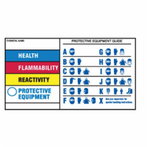 Protective Equipment Labels, Polyester, Sheet, 7" L x 4" W Advanced Consulting and Training Ltd.