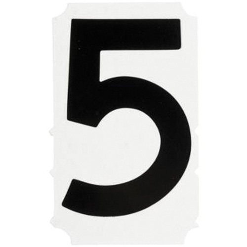Quick-Align&reg; Individual Gothic Number and Letter Labels, 5, 4" H, Black Advanced Consulting and Training Ltd.