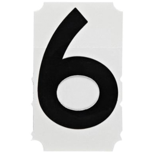 Quick-Align&reg; Individual Gothic Number and Letter Labels, 6, 4" H, Black Advanced Consulting and Training Ltd.