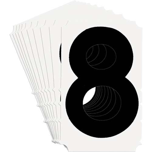 &eacute;tiquettes de lettres et chiffres gothiques individuels Quick-Align, 8, 4" h, Noir Advanced Consulting and Training Ltd.