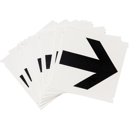 Quick-Align&reg; Individual Gothic Number and Letter Labels, Arrow Symbol, 4" H, Black Advanced Consulting and Training Ltd.
