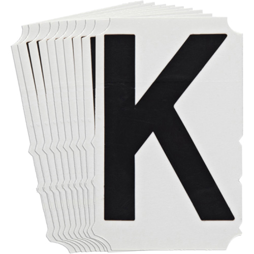 Quick-Align&reg;Individual Gothic Number and Letter Labels, K, 4" H, Black Advanced Consulting and Training Ltd.