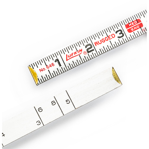 R&egrave;gle de maçon Red End, 6' lo, Bois, Graduations de 1/16" Advanced Consulting and Training Ltd.