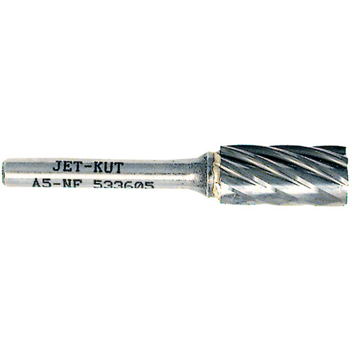 A5-NF JET-KUT&reg; Cylindrical Shape Bur for Aluminum/Non-ferrous Materials, 1/2" Dia., 1/4" Shank Advanced Consulting and Training Ltd.