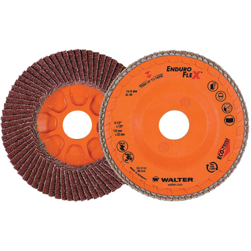 Enduro-Flex Flap Disc, 4-1/2" x 7/8", Type 27, 40 Grit, Zirconia Alumina Advanced Consulting and Training Ltd.