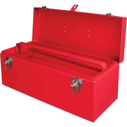 Coffre &agrave; outils portatif ATB100 avec plateau en m&eacute;tal pour outils, 8-3/4" P x 21" la x 9" h, Rouge Advanced Consulting and Training Ltd.