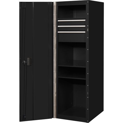 Armoire lat&eacute;rale s&eacute;rie RX, 3 tiroirs, 19" la x 25" p x 61" h, Noir Advanced Consulting and Training Ltd.