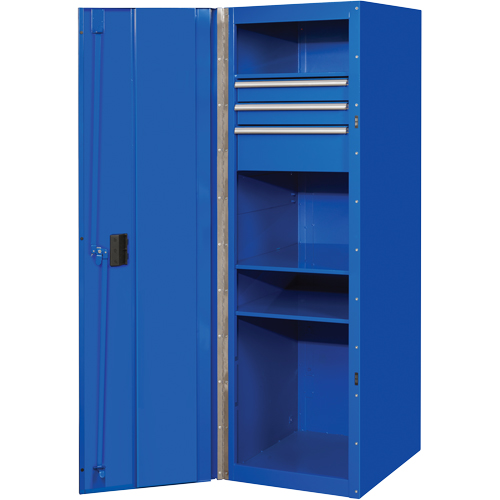 Armoire lat&eacute;rale s&eacute;rie RX, 3 tiroirs, 19" la x 25" p x 61" h, Bleu Advanced Consulting and Training Ltd.