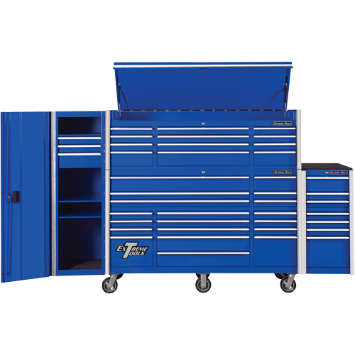 Armoire lat&eacute;rale s&eacute;rie RX, 3 tiroirs, 19" la x 25" p x 61" h, Bleu Advanced Consulting and Training Ltd.