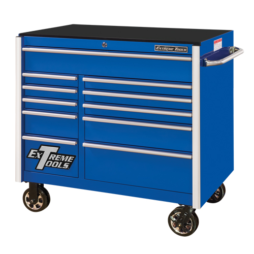 Armoire roulante pour outils s&eacute;rie RX, 11 tiroirs, 41-1/2" la x 25-1/2" p x 40-1/2" h, Bleu Advanced Consulting and Training Ltd.
