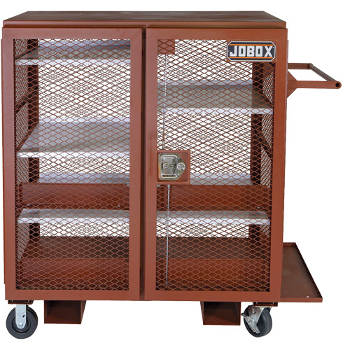 Armoire mobile en treillis, Acier, 37 pi³, Rouge Advanced Consulting and Training Ltd.