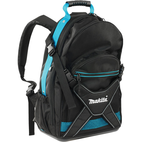 Jobsite Backpack, 9-1/2" L x 15" W, Black/Blue, Polyester Advanced Consulting and Training Ltd.