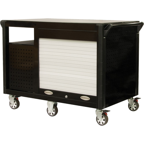 Chariot industriel, 12 tiroirs, 31-5/8" lo x 52-1/2" la x 40-1/4" h, Noir/Orange Advanced Consulting and Training Ltd.
