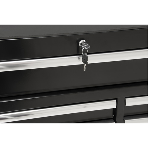 Chariot &agrave; outils industriel, 11 tiroirs, 41" la x 18-3/4" p x 39-1/3" h, Noir Advanced Consulting and Training Ltd.