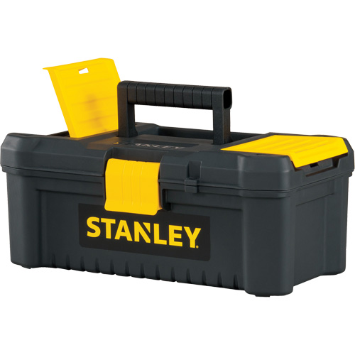 Coffre &agrave; outils avec plateau Essential, 12-1/2" la x 7-3/8" p x 5-1/8" h, Noir/Jaune Advanced Consulting and Training Ltd.