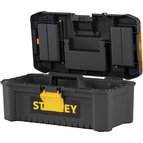 Coffre &agrave; outils avec plateau Essential, 12-1/2" la x 7-3/8" p x 5-1/8" h, Noir/Jaune Advanced Consulting and Training Ltd.