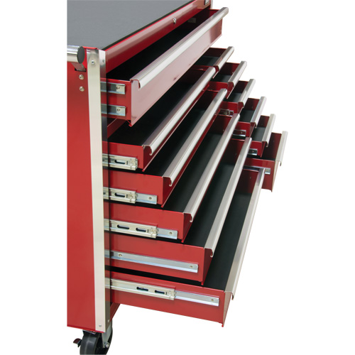 Chariot &agrave; outils industriel, 12 tiroirs, 56" la x 24-1/2" p x 38-1/8" h, Rouge Advanced Consulting and Training Ltd.