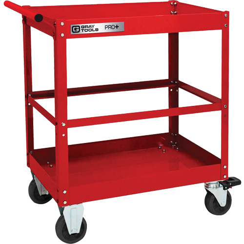 PRO+ Series Heavy-Duty Utility Cart, 2 Tiers, 30-1/5" x 38-1/3" x 19-1/2" Advanced Consulting and Training Ltd.
