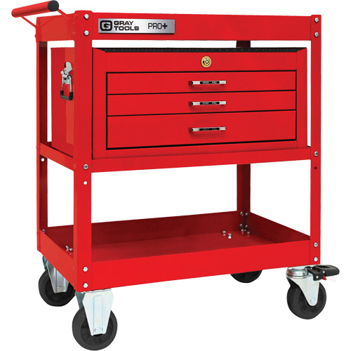 PRO+ Series Heavy-Duty Utility Cart with Intermediate Chest, 2 Tiers, 30-1/5" x 38-1/3" x 19-1/2" Advanced Consulting and Training Ltd.