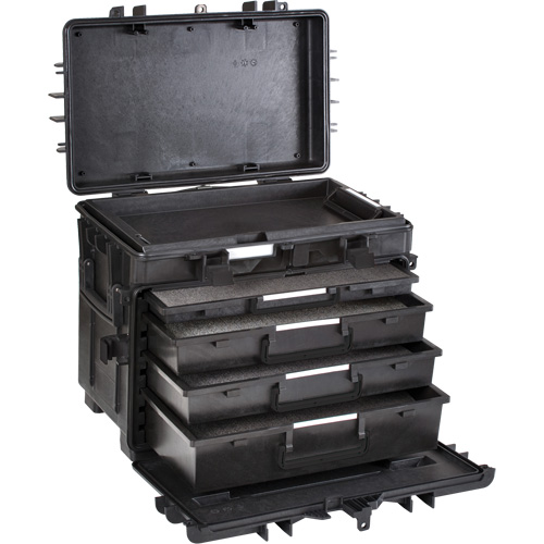 Mobile Tool Chest With Drawers, 4 Drawers, 22-4/5" W x 15" D x 18" H, Black Advanced Consulting and Training Ltd.