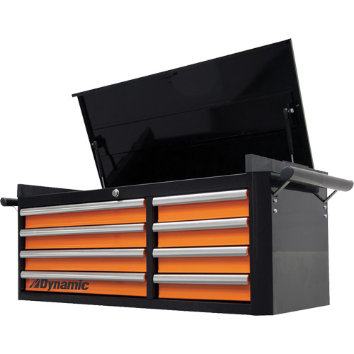 Coffre sup&eacute;rieur, 42" la, 8 tiroirs, Noir/Orange Advanced Consulting and Training Ltd.