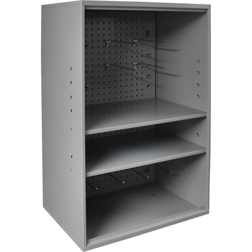 Armoire d'entreposage de produits abrasifs avec panneau perfor&eacute;, Acier, 19-7/8" x 14-1/4" x 32-3/4", Gris Advanced Consulting and Training Ltd.