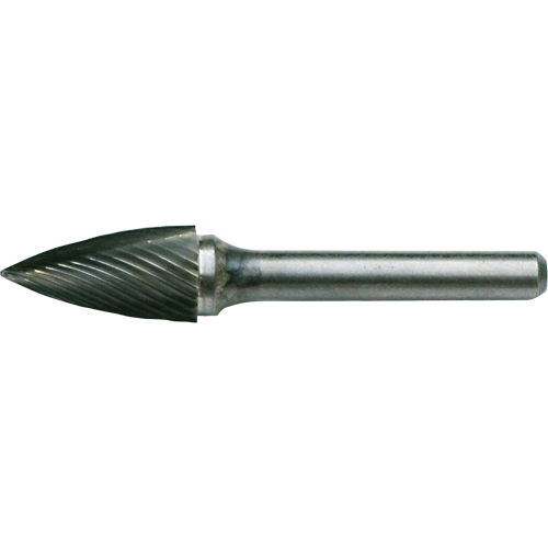 CLEVELAND Solid Carbide Burrs - Tree Shape Pointed End, SG-41, 1/8" Dia., 1/8" Shank, 1/4" Depth of Cut Advanced Consulting and Training Ltd.