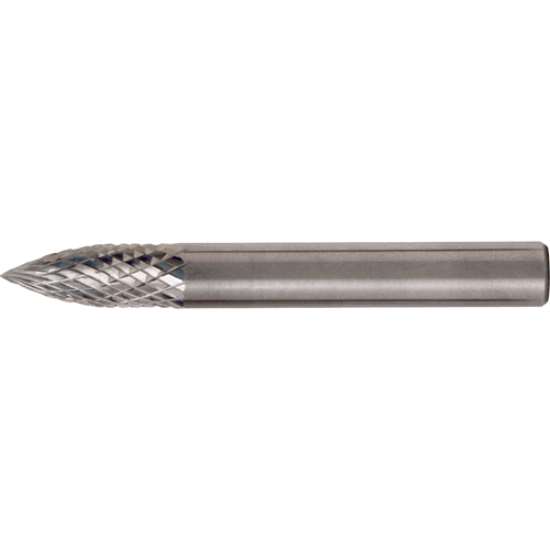 CLEVELAND Solid Carbide Burrs - Tree Shape Pointed End, SG-6, 5/8" Dia., 1/4" Shank, 3/4" Depth of Cut Advanced Consulting and Training Ltd.