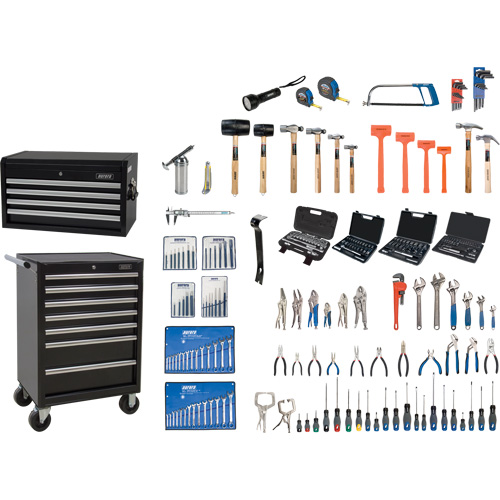 Ensemble d'outils maître avec coffre en acier et chariot, 236 morcea Advanced Consulting and Training Ltd.