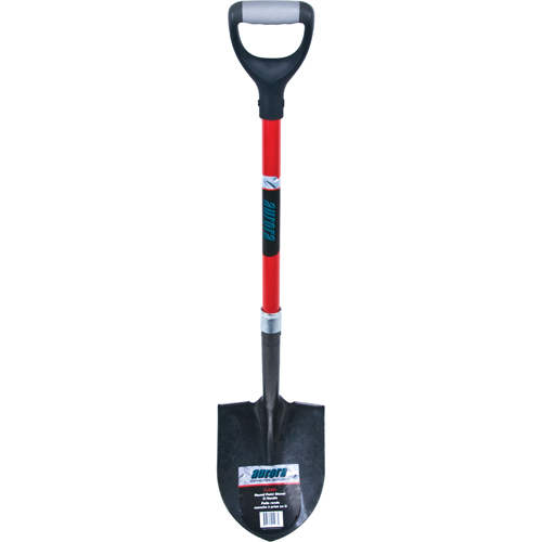Heavy-Duty Round Point Shovel, Carbon Steel Blade, Fibreglass, D-Grip Handle Advanced Consulting and Training Ltd.
