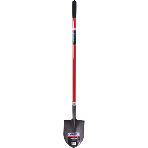 Heavy-Duty Round Point Shovel, Carbon Steel Blade, Fibreglass, Straight Handle Advanced Consulting and Training Ltd.