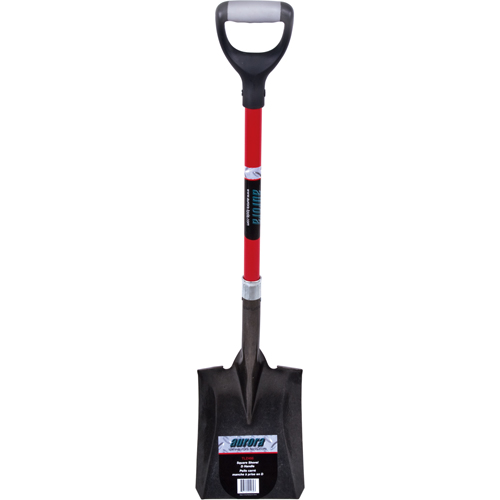 Heavy-Duty Square Shovel, Fibreglass, Carbon Steel Blade, D-Grip Handle, 29-1/2" Long Advanced Consulting and Training Ltd.