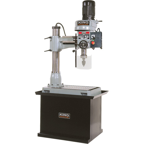 Radial Drilling Machine with Stand, 1/2" Chuck, 5 Speed(s), 19-5/8" W x 21-5/8" L, #3 Morse Advanced Consulting and Training Ltd.