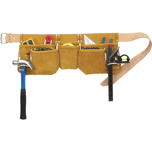 Journeyman's Carpenter Tool Belt, Leather, Tan Advanced Consulting and Training Ltd.