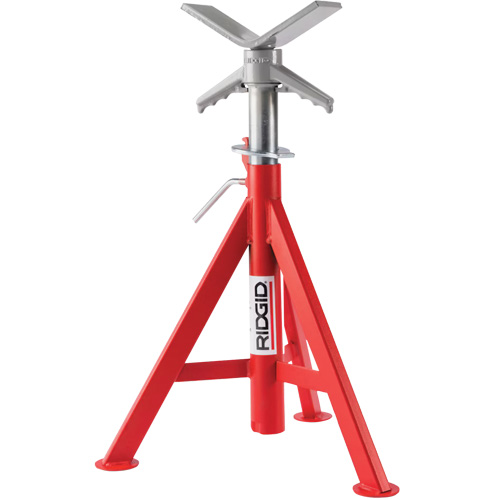 Supports de tuyaux abaiss&eacute; en V no VJ-98, 51-96 cm R&eacute;glage de la hauteur, 12" Capacit&eacute; max. de tuyau, 2500 lb Capacit&eacute; de charge max. Advanced Consulting and Training Ltd.