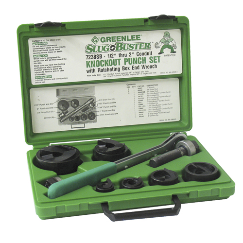 Knockout Kit with Ratchet and SlugBuster&reg; Punches Advanced Consulting and Training Ltd.