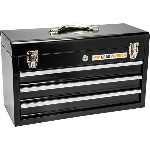 Boîte &agrave; outils portative, 20" la, 3 tiroirs, Noir Advanced Consulting and Training Ltd.