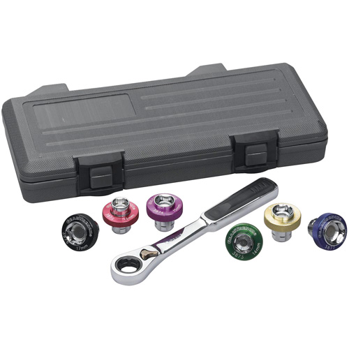 6 Point Magnetic Oil Drain Plug Metric Socket Set, 7 Pieces, 3/8" Drive Size Advanced Consulting and Training Ltd.