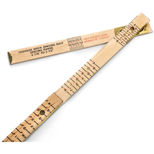 R&egrave;gle de maçon surdimensionn&eacute; Red End, 6' lo, Bois, Graduations de 1/16" Advanced Consulting and Training Ltd.