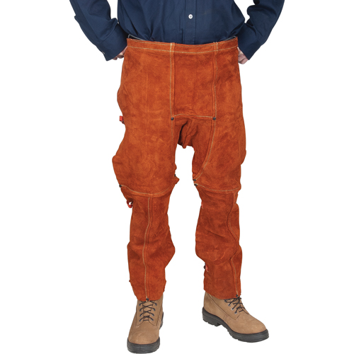 Leather Split Leg Apron & Chaps, 40" L, Lava Brown Advanced Consulting and Training Ltd.