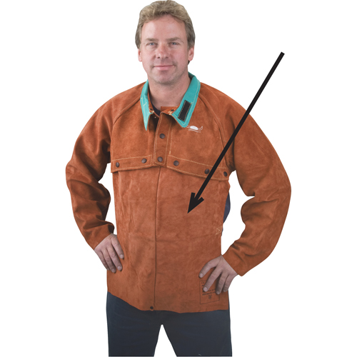 Leather Bib, 20" L, Lava Brown Advanced Consulting and Training Ltd.