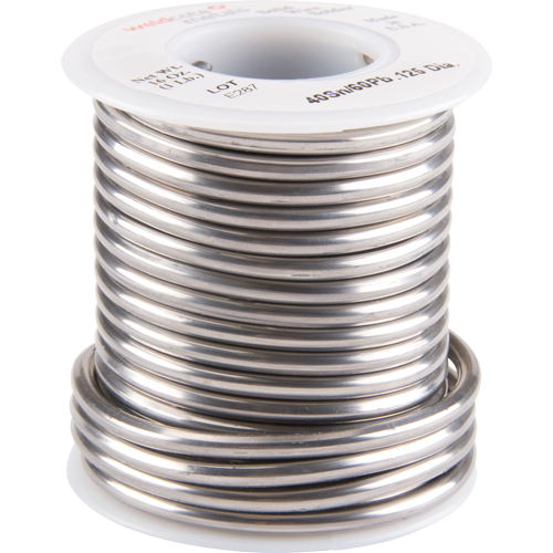 Common Solder, Lead-Based, 40% Tin 60% Lead, Solid Core, 0.125" Dia. Advanced Consulting and Training Ltd.