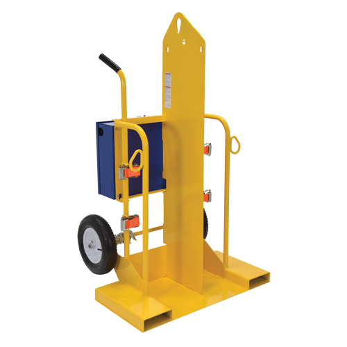 Chariot pour chalumeau et bouteille de soudage, Roues Pneumatique, Base de 24" la x 19-1/2" lo, 500 lb Advanced Consulting and Training Ltd.