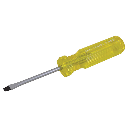 Slotted Screwdriver, 3/16", 6-1/2" L, Plastic Handle Advanced Consulting and Training Ltd.